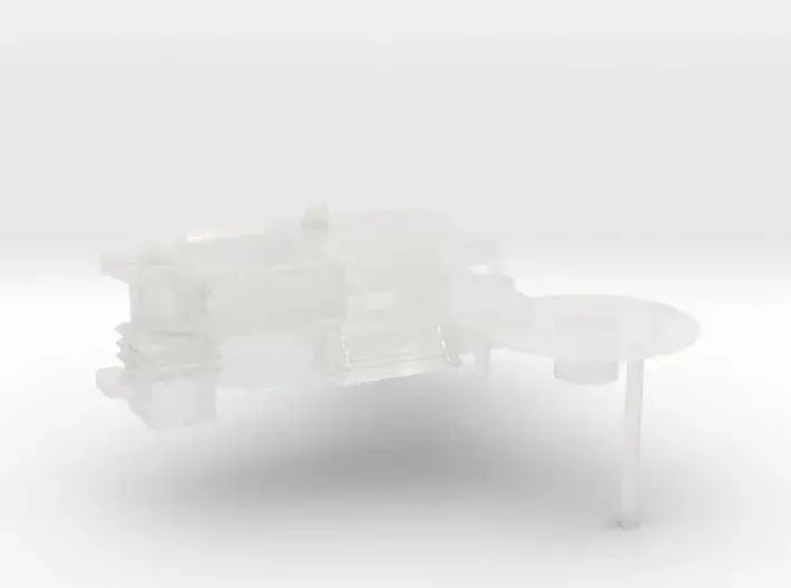 1/350 DKM Lutzow Superstructure Aft - distefan 3d print