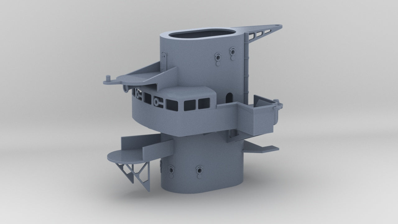 1/350 DKM Scharnhorst Forward Deck 6 - distefan 3d print