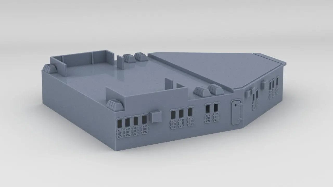 1/350 DKM Scharnhorst Aft Structure Deck 1 - distefan 3d print