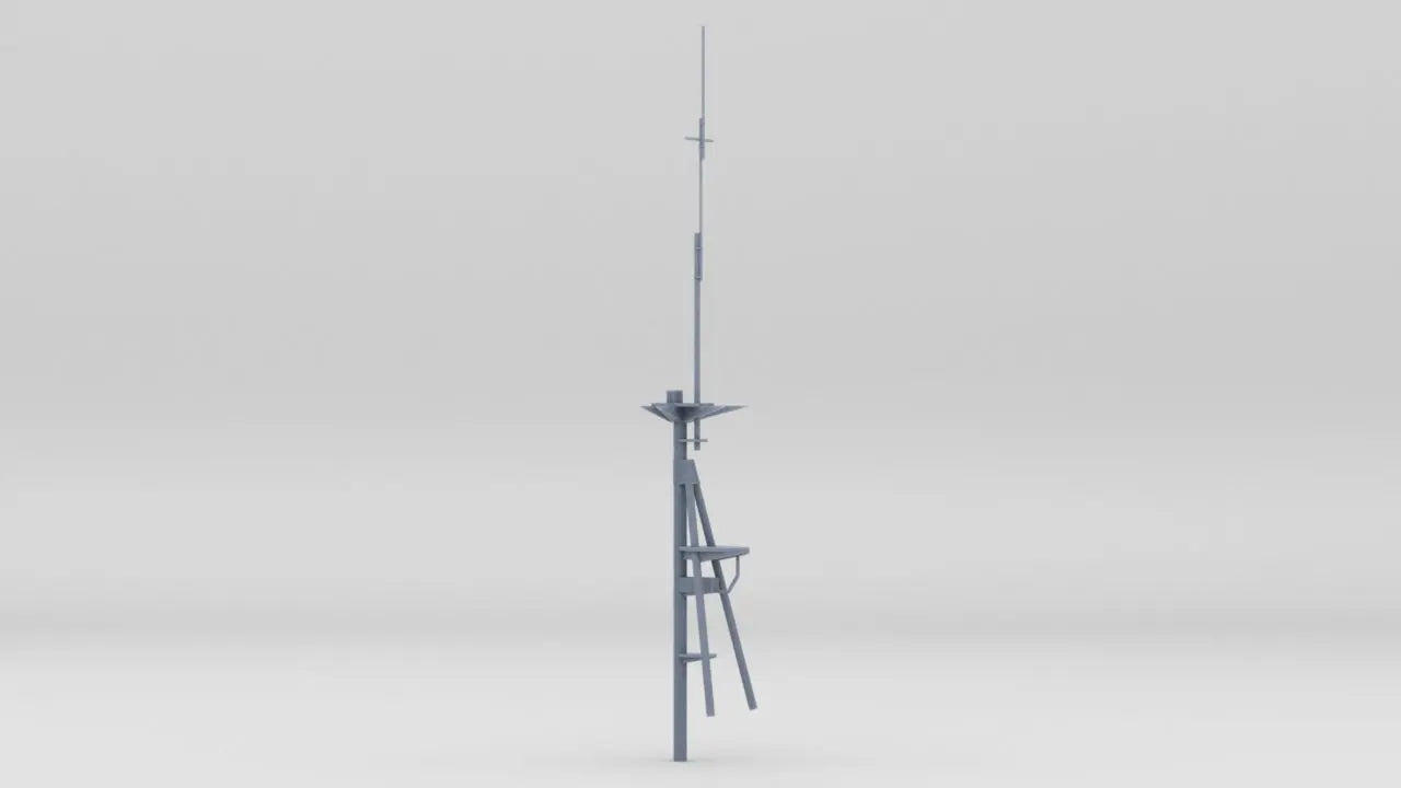 1/350 HMS Barham Main Mast Aft Resin3Dinteractive