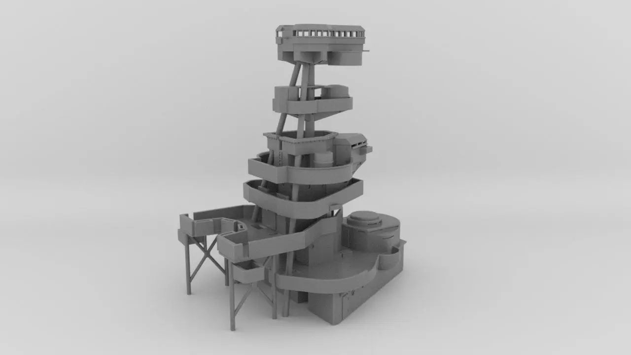 1/350 HMS Barham Superstructure Forward Bridge - distefan 3d print