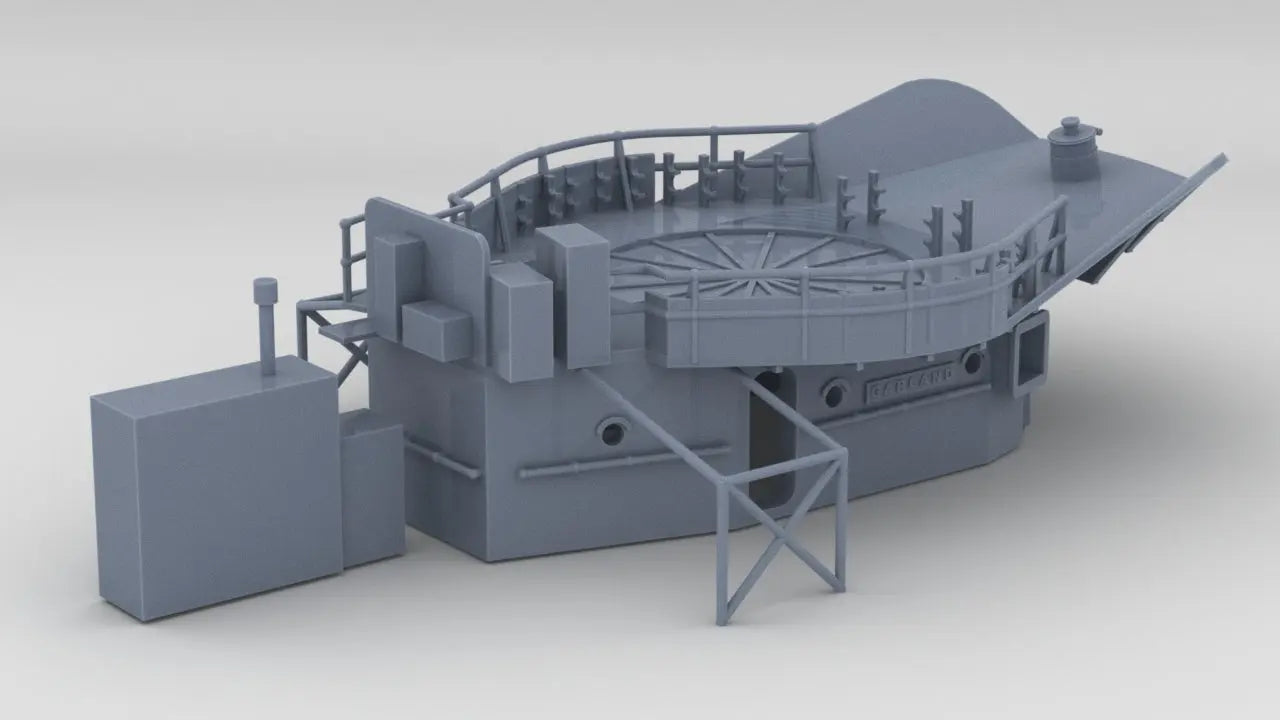 1/350 HMS Garland 120mm Platform Resin3Dinteractive – alternate view