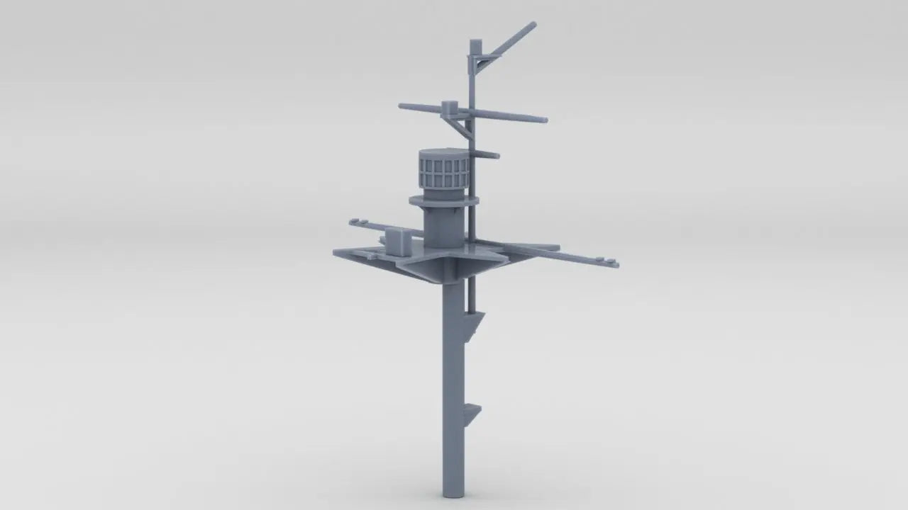 1/350 HMS Warspite Main Mast Resin3Dinteractive