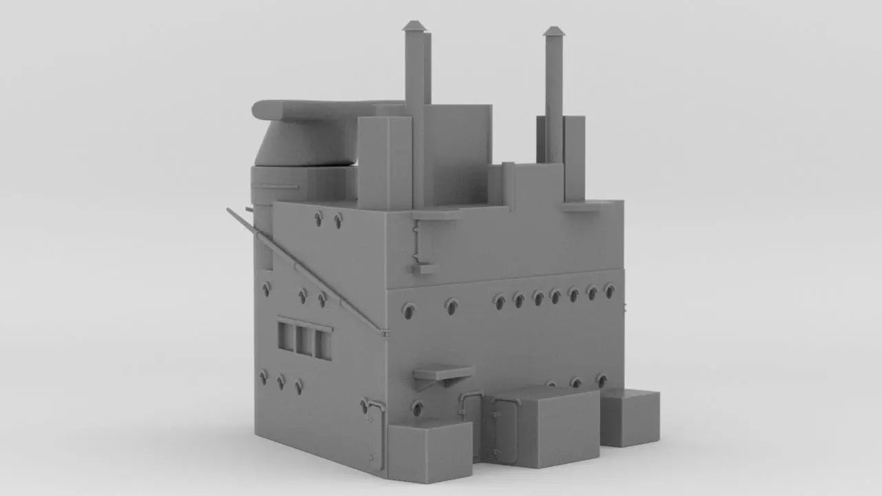 1/350 HMS Warspite Superstructure Aft - distefan 3d print