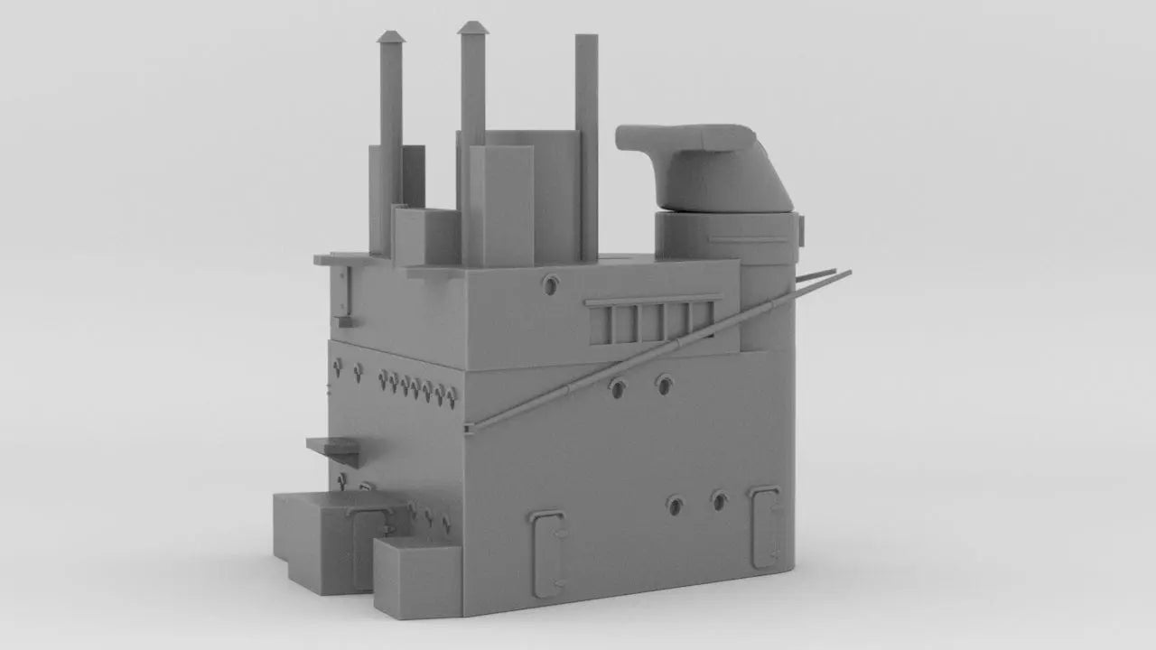 1/350 HMS Warspite Superstructure Aft - distefan 3d print