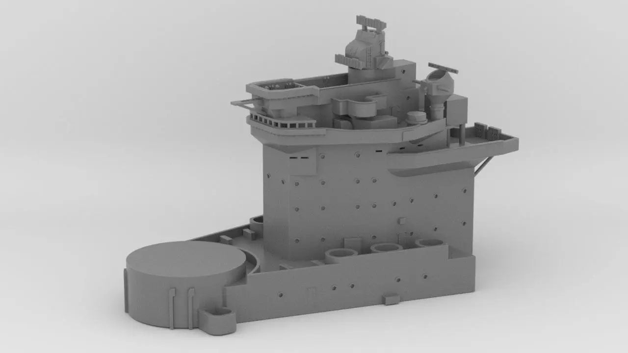 1/350 HMS Warspite Superstructure Forward - distefan 3d print