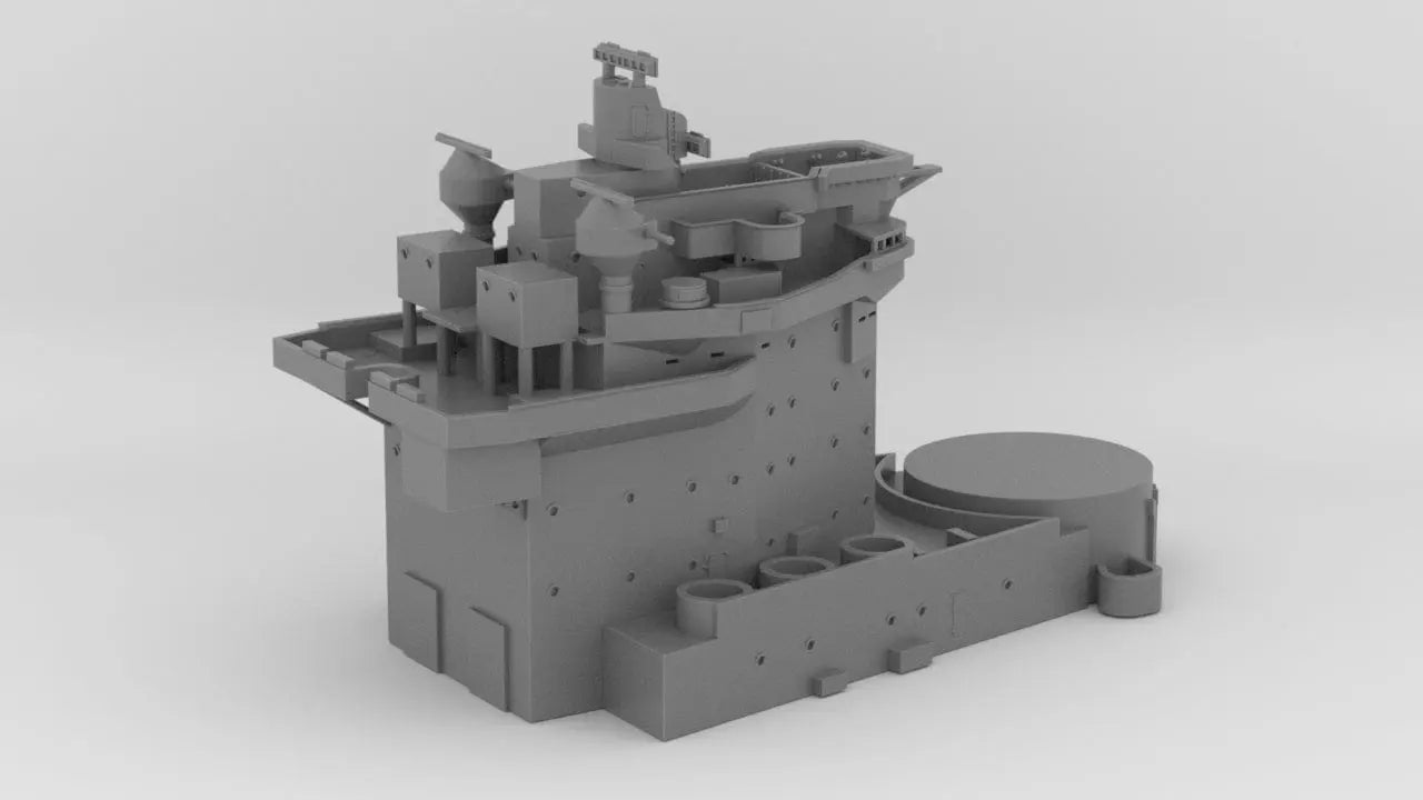 1/350 HMS Warspite Superstructure Forward - distefan 3d print