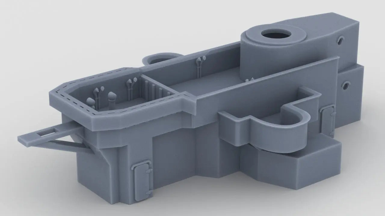 1/350 HMS Warspite Superstructure Forward Deck Upper Bridge Resin3Dinteractive