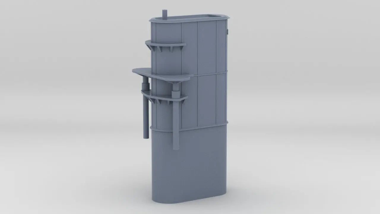 1/350 HMS Warspite Superstructure Funnel Resin3Dinteractive