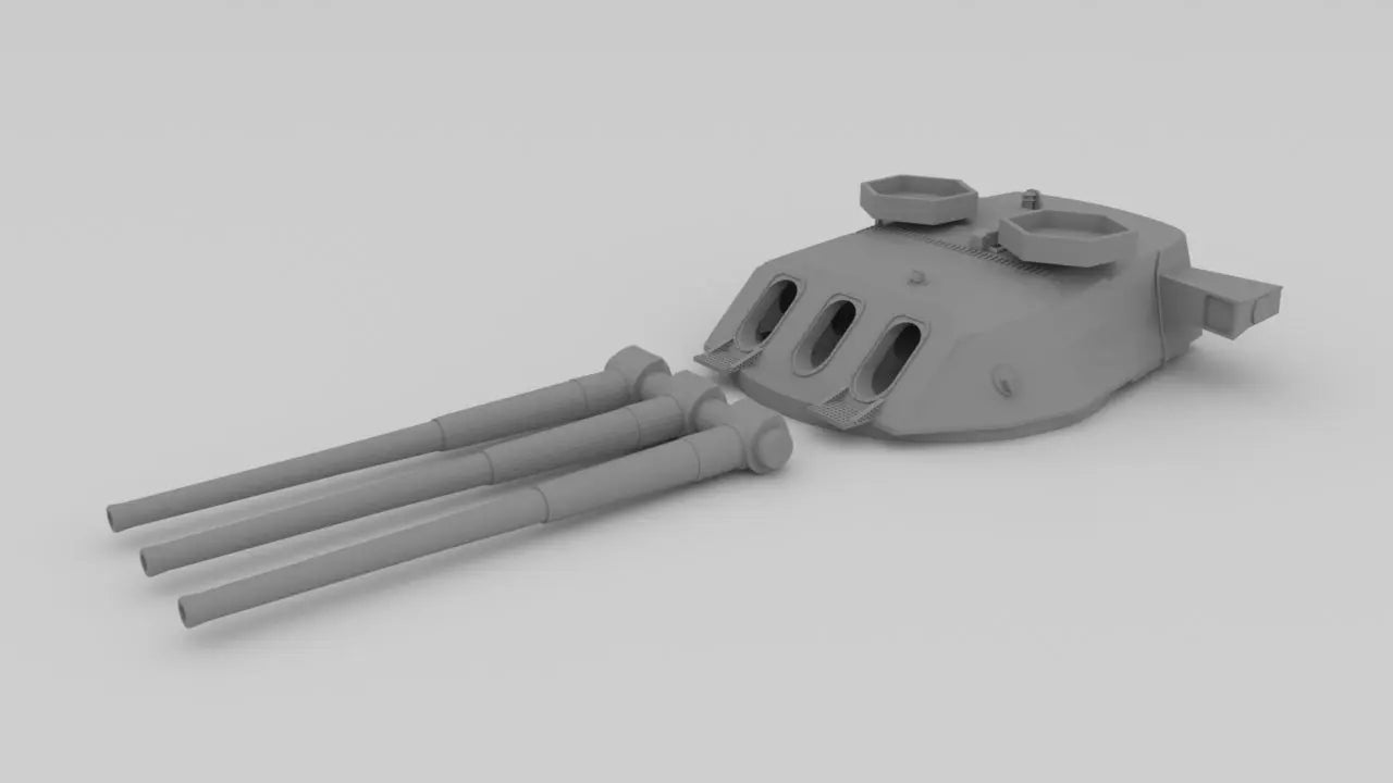 1/350 IJN 46cm/45 (18.1 in) Type 94 Turret #3 (1945) 3dspro