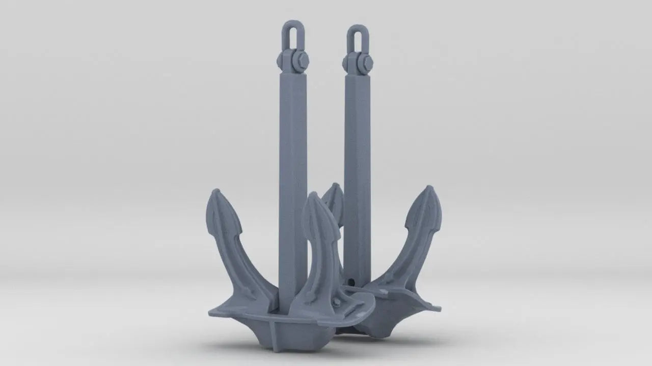 1/350 IJN Anchor Main 8.5 Ton Set (2pcs) - distefan 3d print