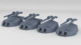 1/350 IJN Vickers 14 inch/45 Naval Gun Set (4pcs)