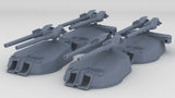 1/350 IJN Vickers 14 inch/45 Naval Gun w/ Bags Set (4pcs)
