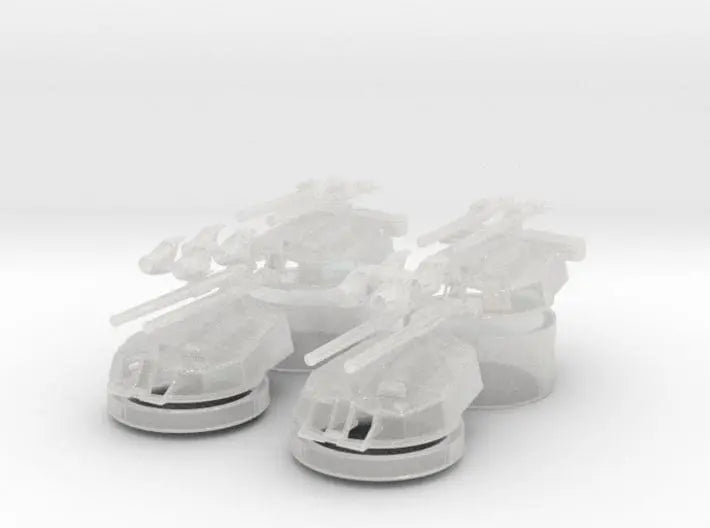 1/350 IJN Vickers 14 inch/45 naval turret set 4pcs - distefan 3d print