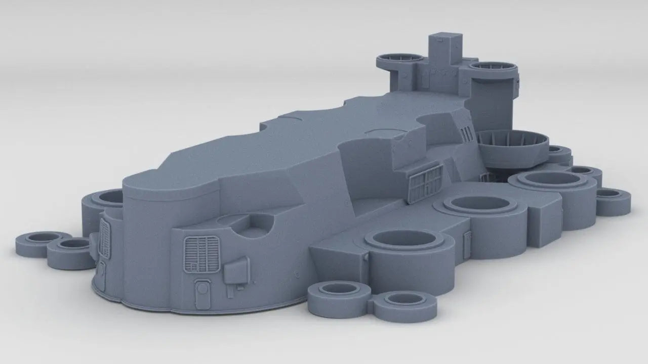 1/350 IJN Yamato Structure Amidships Deck 1 - distefan 3d print