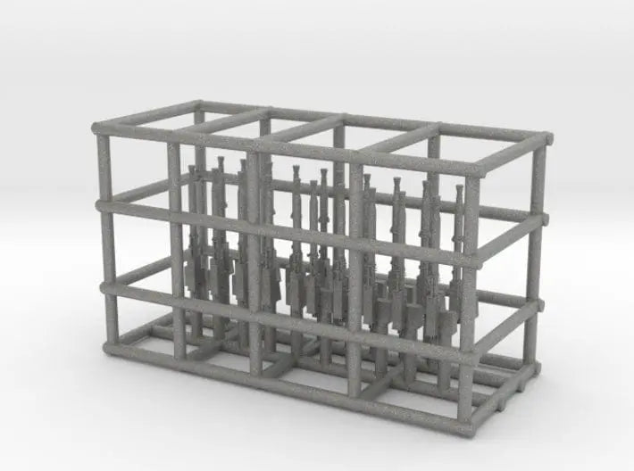 1/350 RN sextuple 40mm AA barrels set 20pcs - distefan 3d print