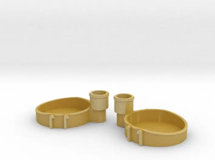 1/350 Richelieu aft 40mm tub2 x2 set - distefan 3d print