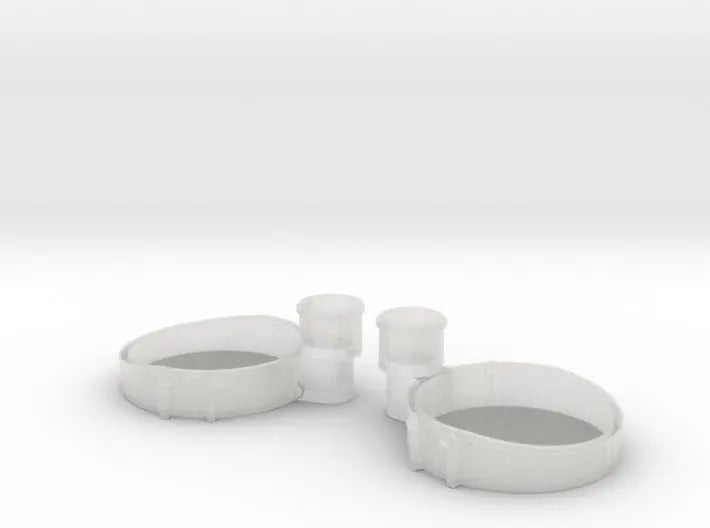 1/350 Richelieu aft 40mm tub2 x2 set - distefan 3d print