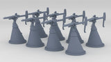 1/350 Russian 37mm (1.5") Gun Set (8pcs)
