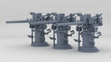 1/350 USN 3 inch 50 [7.62 Cm] Deck Gun Set (3pcs)