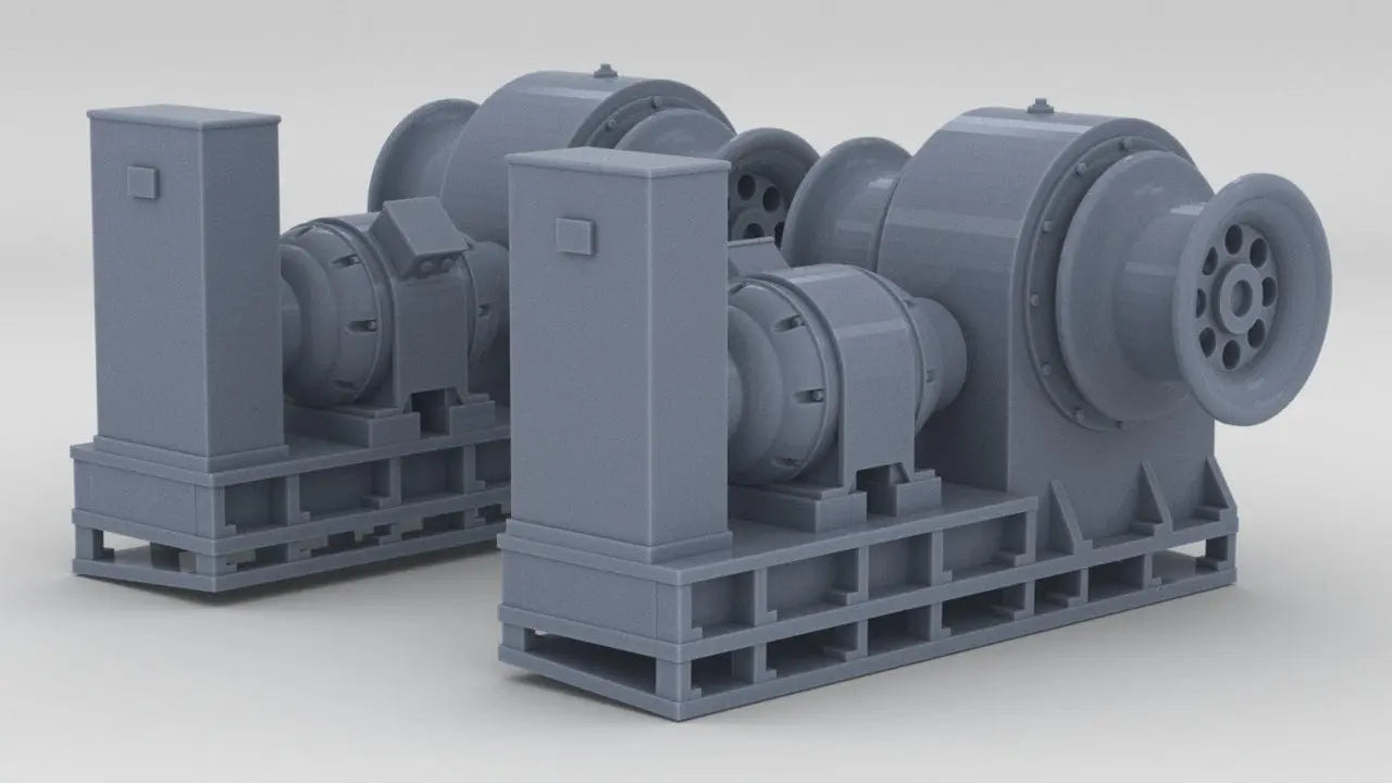 1/350 USN Boat Winches Set (2pcs) - distefan 3d print