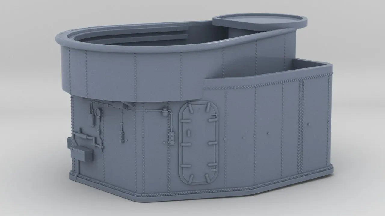 1/350 USS Fletcher Aft 40mm Tub Platform Resin3Dinteractive