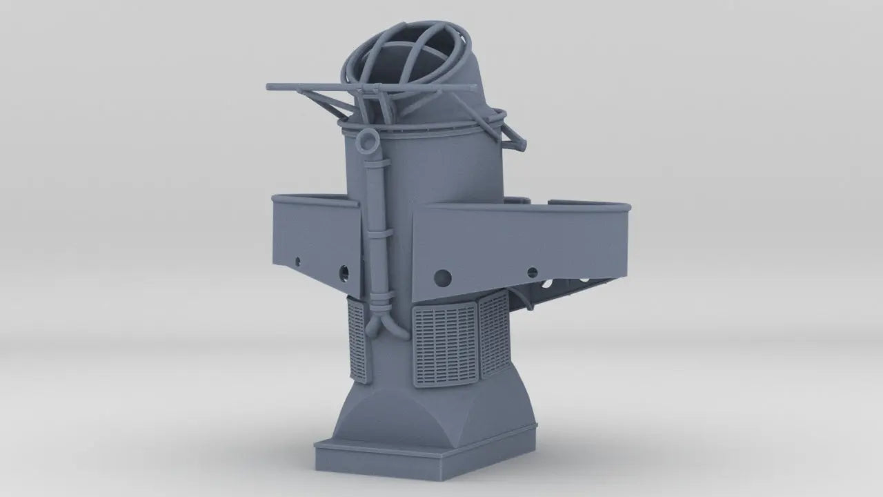 1/350 USS Fletcher Funnel 2 Mk51 Platform Resin3Dinteractive