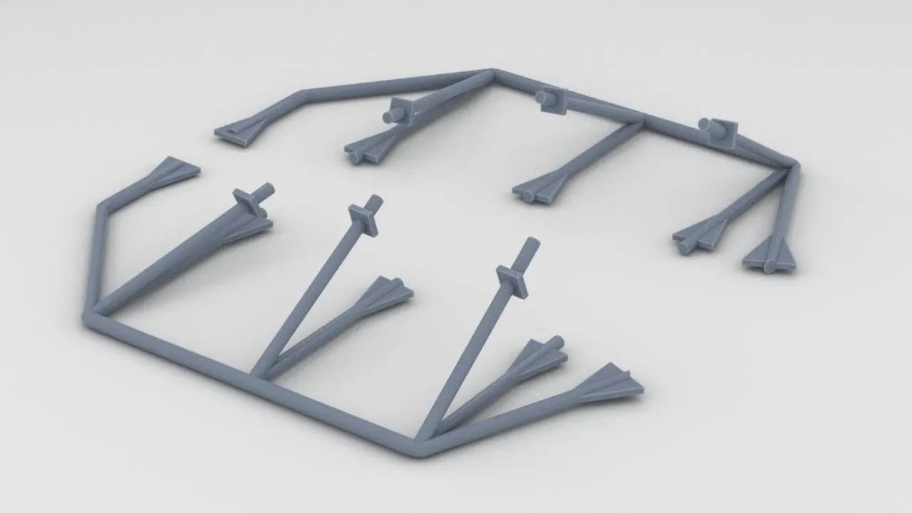 1/350 USS Gato Props Guard Set - distefan 3d print