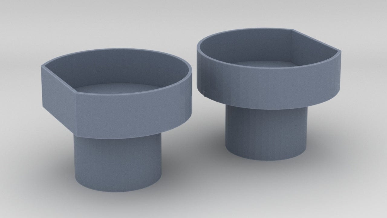 1/350 USS Helena (CL-50) Amidships 40mm Tubs Set (2pcs) - distefan 3d print