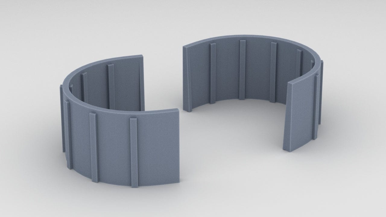 1/350 USS Helena (CL-50) Bow 20mm Tubs Set (2pcs) - distefan 3d print