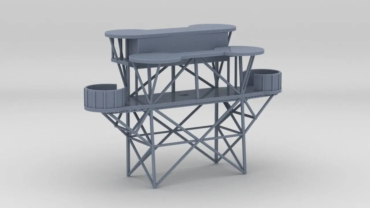 1/350 USS Helena (CL-50) Searchlight Platform - distefan 3d print