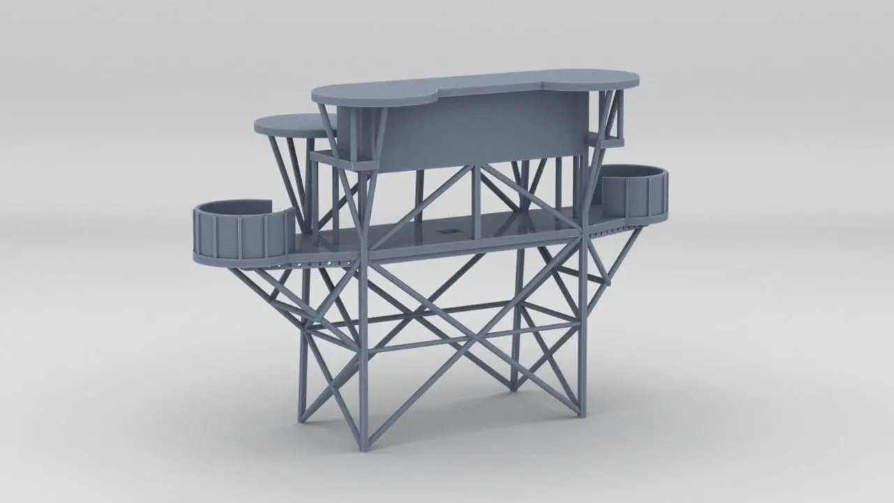 1/350 USS Helena (CL-50) Searchlight Platform - distefan 3d print