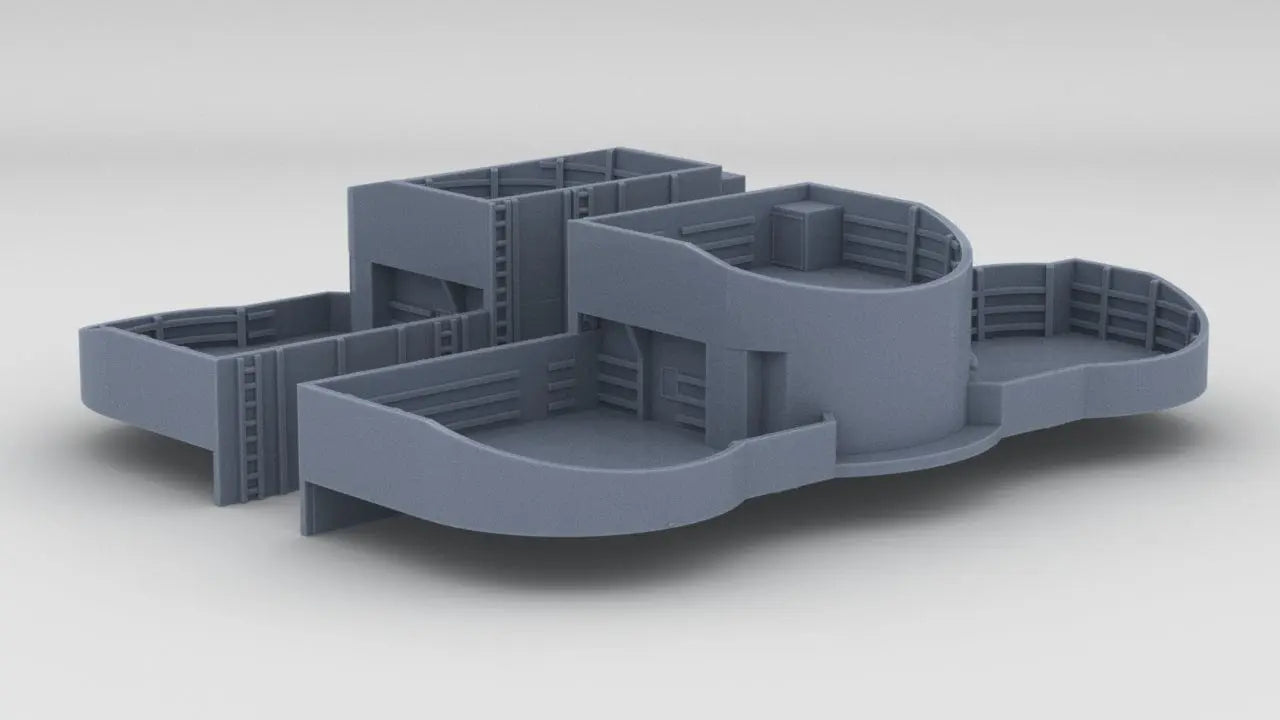 1/350 USS Iowa BB-61 Amidships 40mm Tubs Set - distefan 3d print