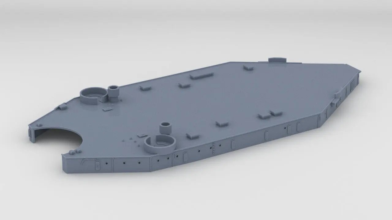 1/350 USS South Dakota (BB-57) Deck 1 - distefan 3d print