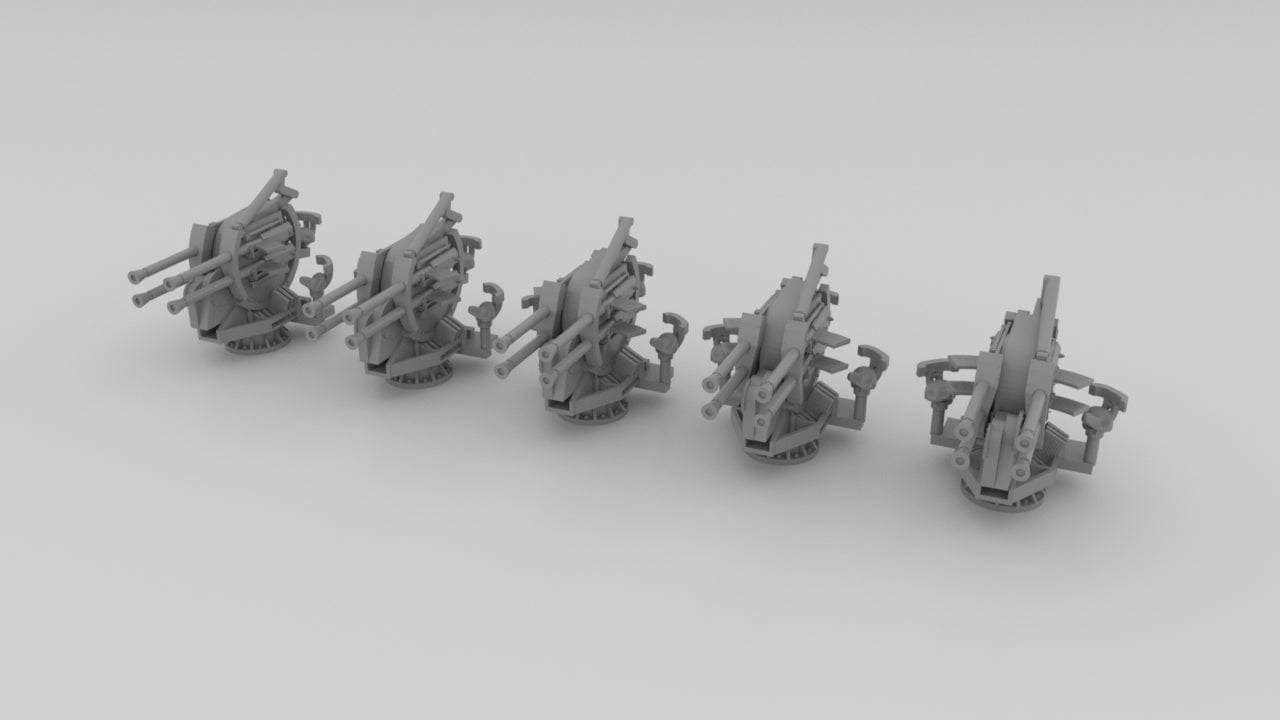 1/350 DKM 20mm Flakvierling C/38 Guns (5pcs) - distefan 3D print