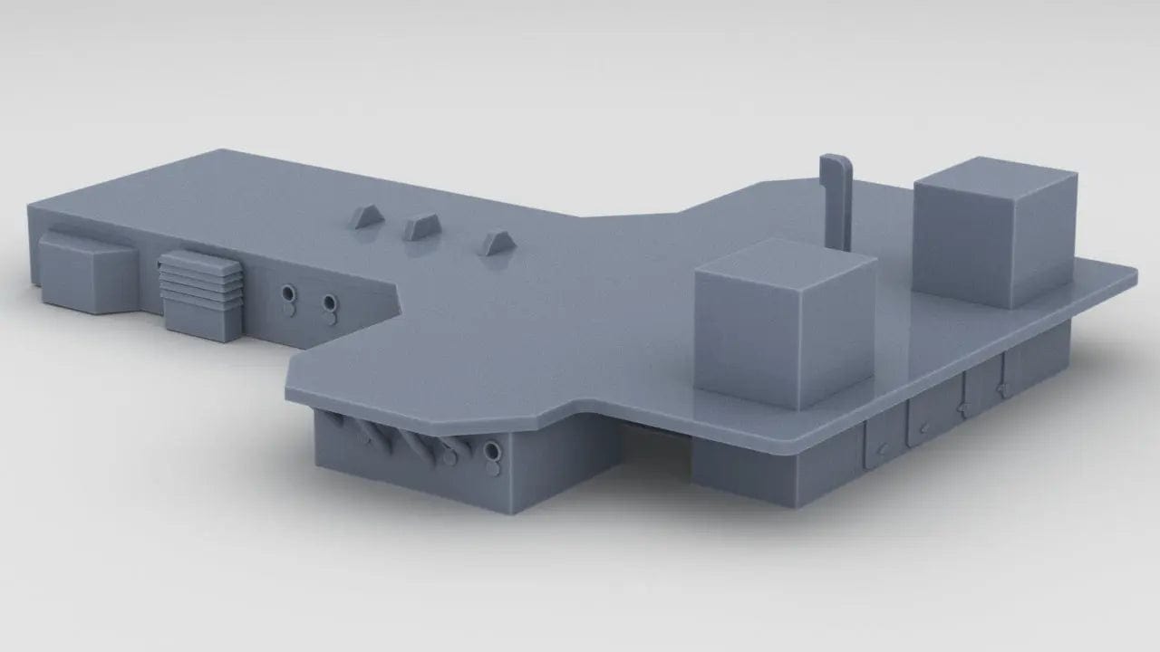 1/350 DKM Admiral Scheer Structure Amidships Deck 1 - distefan 3d print