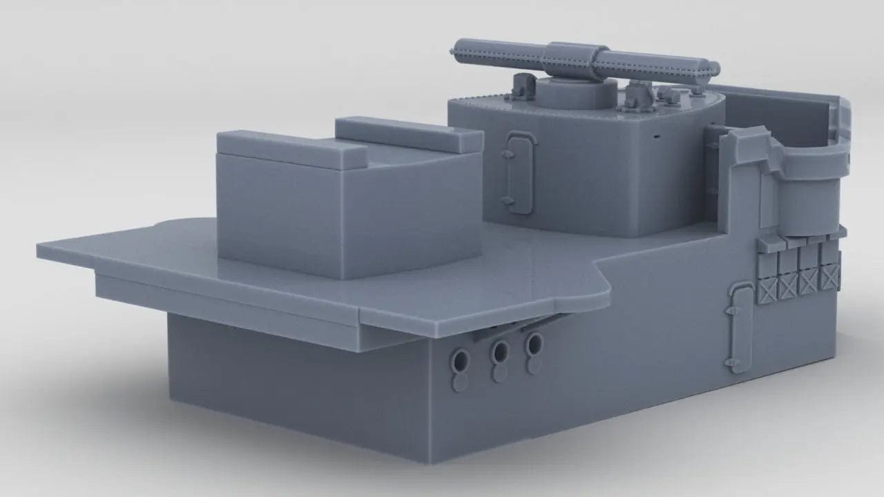 1/350 DKM Admiral Scheer Structure Forward Deck 1- distefan 3d print
