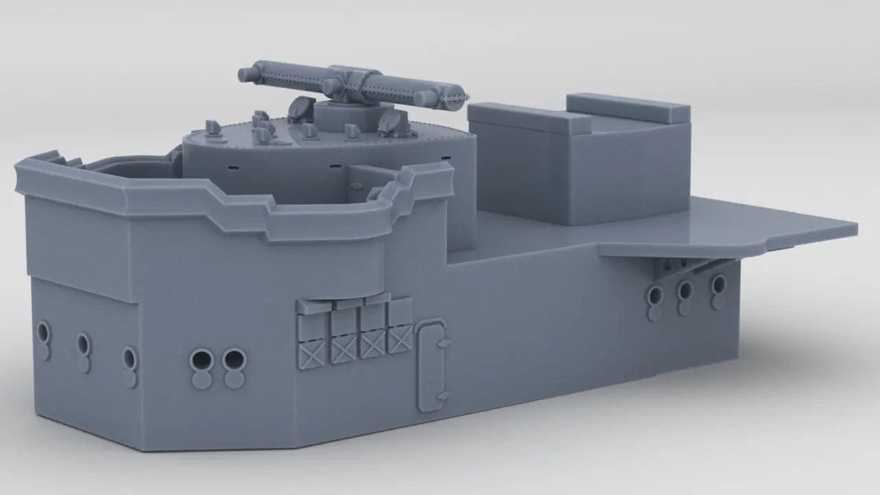 1/350 DKM Admiral Scheer Structure Forward Deck 1- distefan 3d print