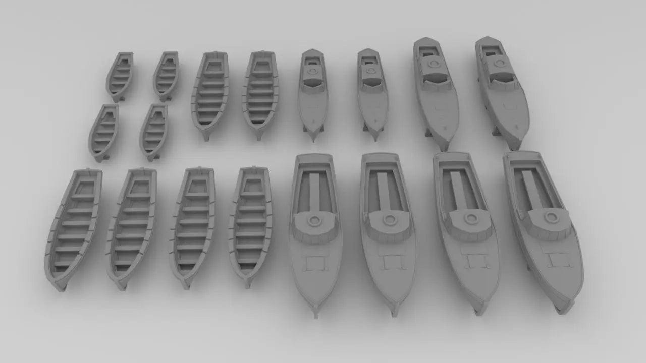 1/350 DKM Bismarck Boat Set (18pcs) - distefan 3d print