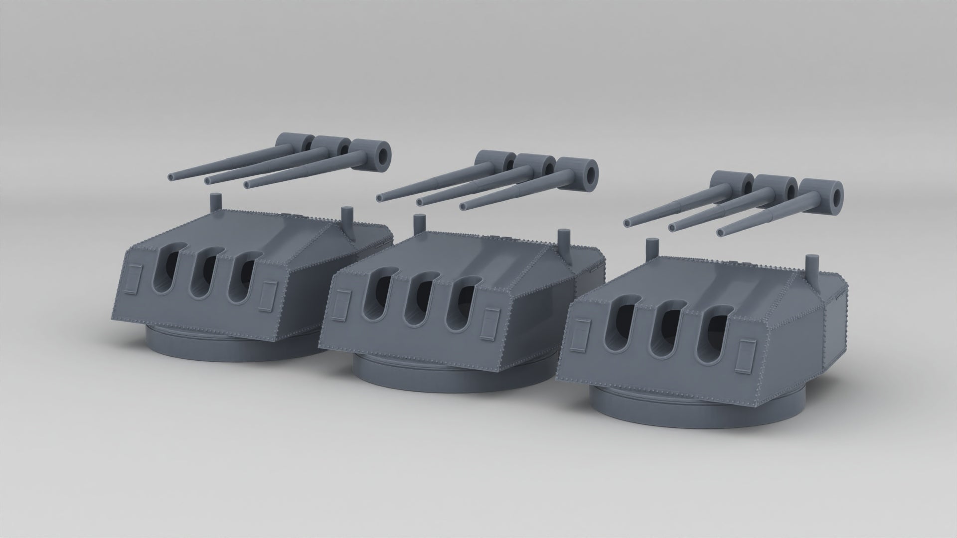 1/350 DKM Cruiser 15cm/60 (5.9") SK C/25 Set Resin3Dinteractive