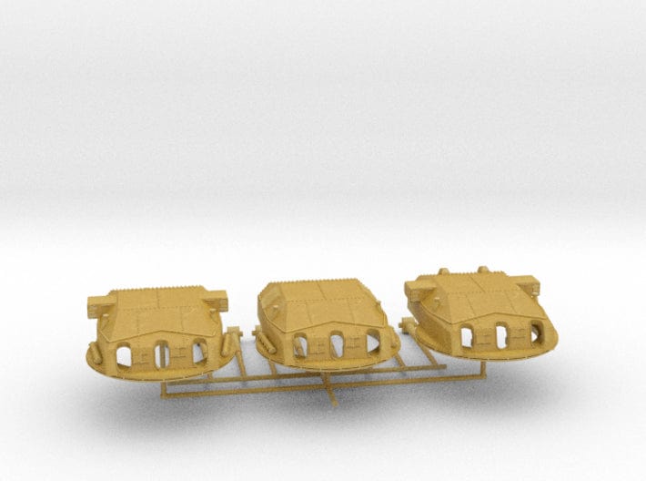 1/350 DKM Scharnhorst 28cm turrets set - distefan 3d print