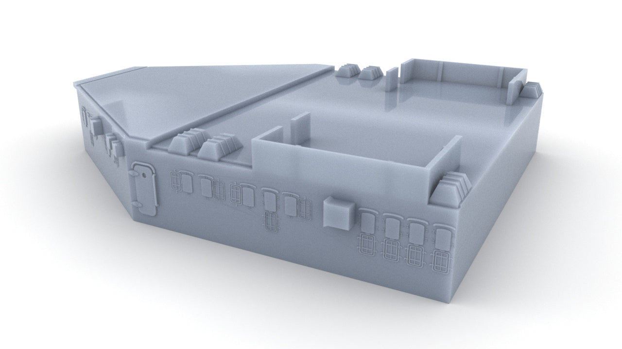 1/350 DKM Scharnhorst Aft Superstructure Deck 1 Resin3Dinteractive