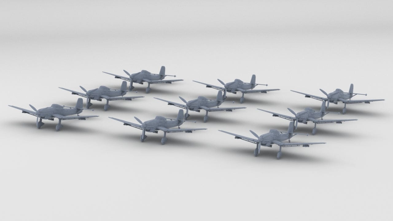 1/350 German Junkers Ju 87 Set (9pcs) - distefan 3d print