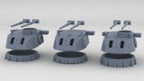 1/350 HMS Exeter 1942 Turret Set (3pcs)