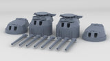 1/350 HMS Ramillies Twin 15-inch (381 mm) Turrets Set