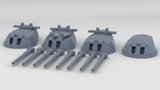 1/350 HMS Vanguard Twin 15-inch (381 mm) Turrets Set
