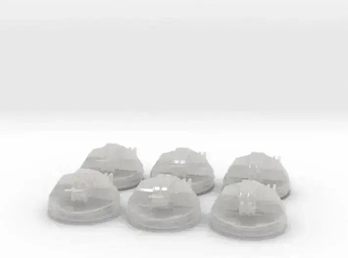 1/350 IJN 127mm Turret Aircraft Carriers Set (6 pcs): Super Detailed - distefan 3d print