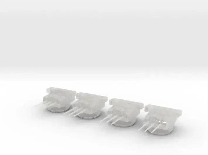 1/350 IJN 15.5cm / 60 3rd Year Type naval turrets - distefan 3d print