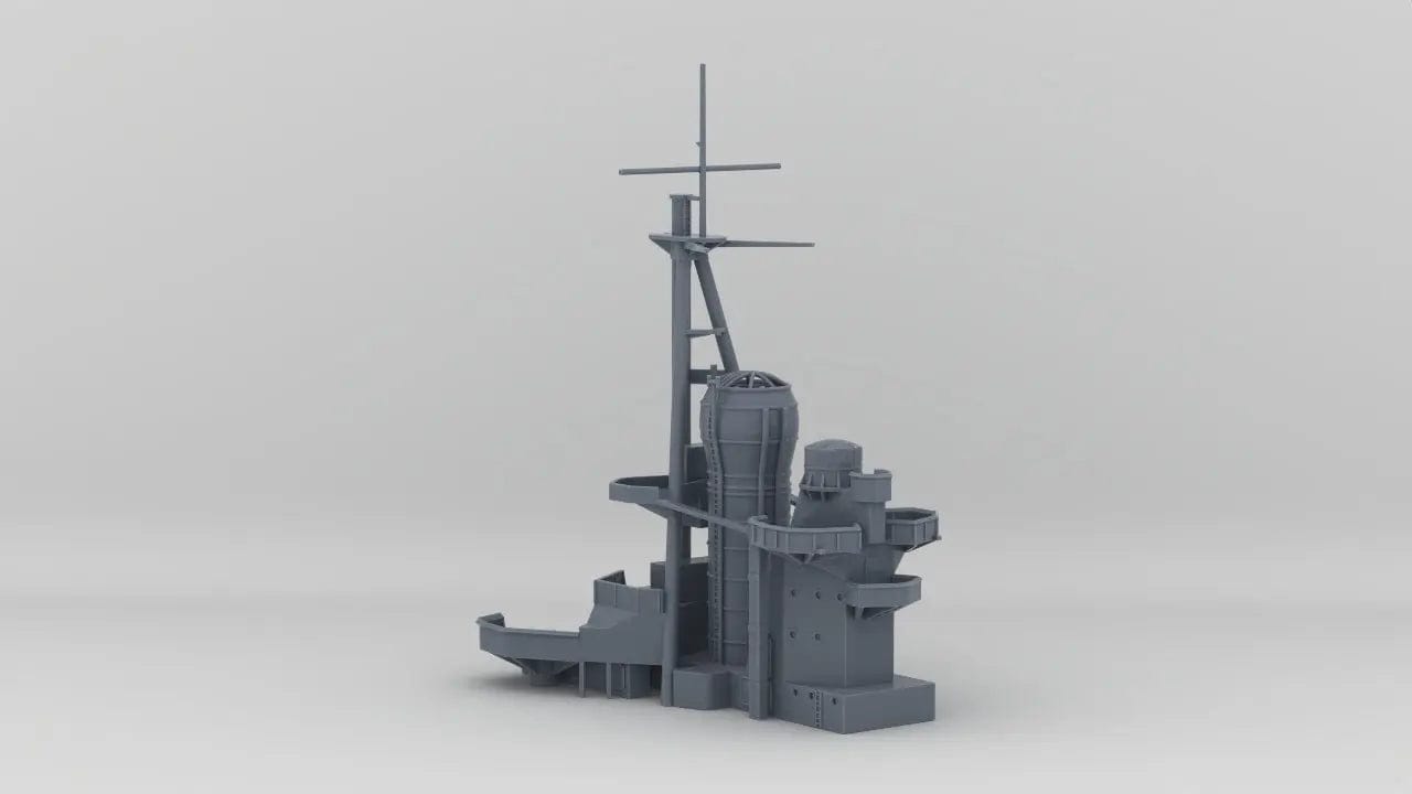1/350 IJN Kongo Aft Superstructures - distefan 3d print