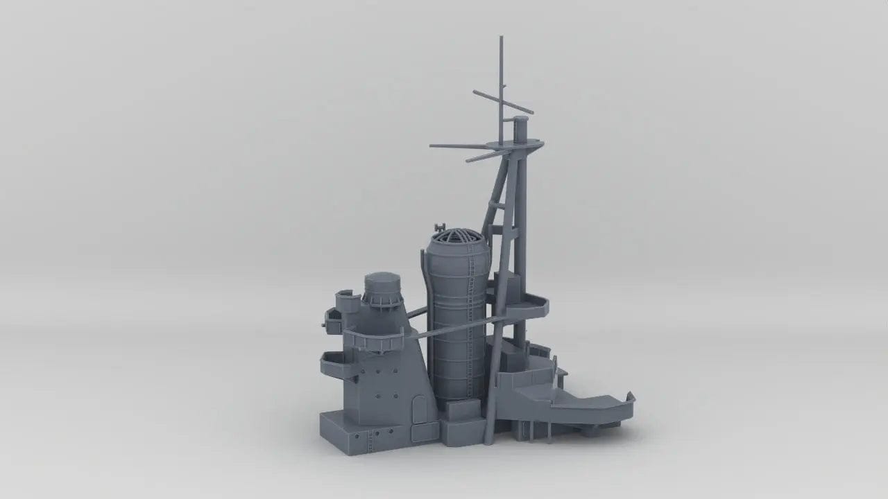 1/350 IJN Kongo Aft Superstructures - distefan 3d print